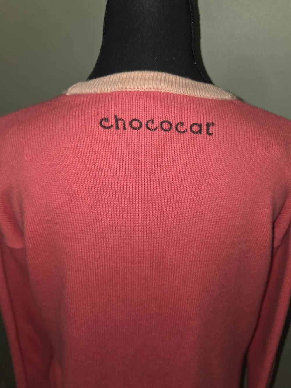 Hello Kitty Forever 21 Collectio Exclusive Coral Pink V-Neck Cardigan - Picture 5 of 8